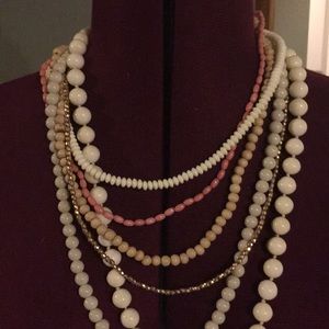 Ann Taylor Loft multi layer beaded necklace